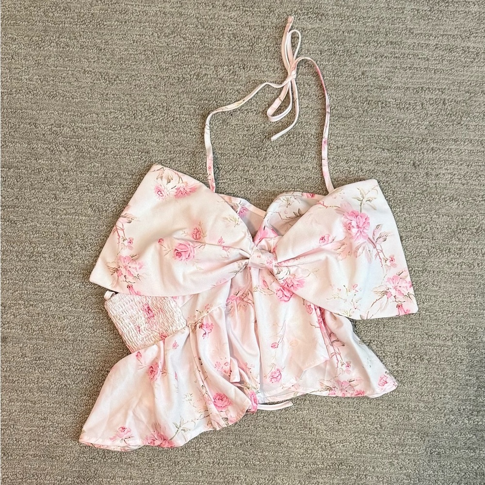 SHEIN Pink Floral Top